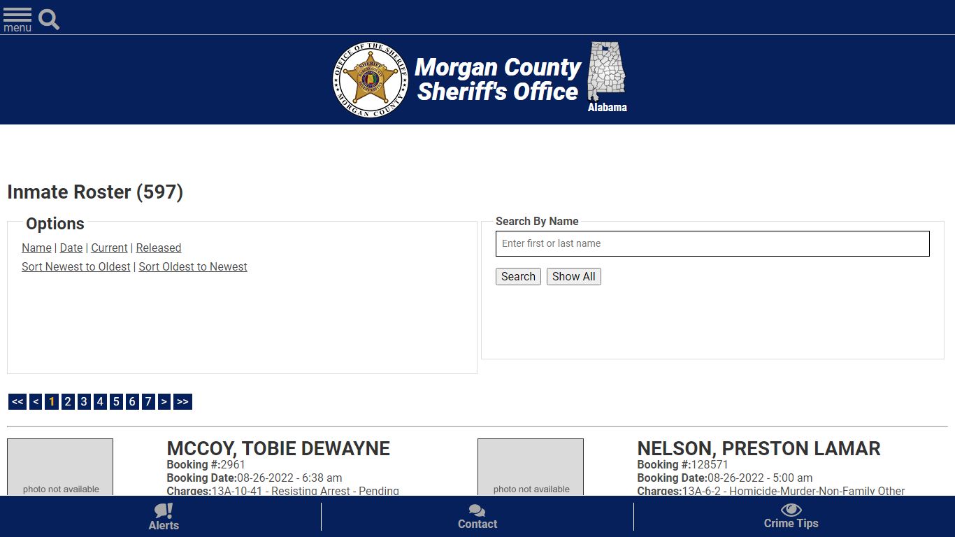 Inmate Roster - Current Inmates Booking Date Descending - Morgan County ...