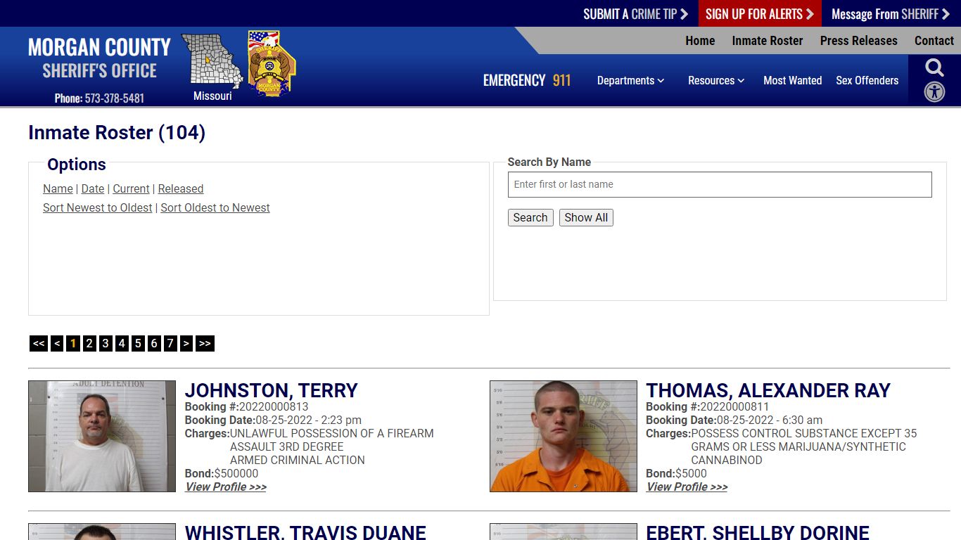 Inmate Roster - Current Inmates Booking Date Descending - Morgan County ...